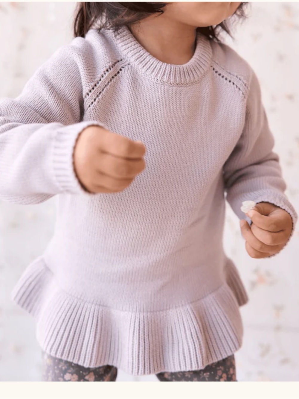 Jamie Kay Addison Top, Jumper Sweater Cotton Dusty Lilac Lavender Dusty Purple